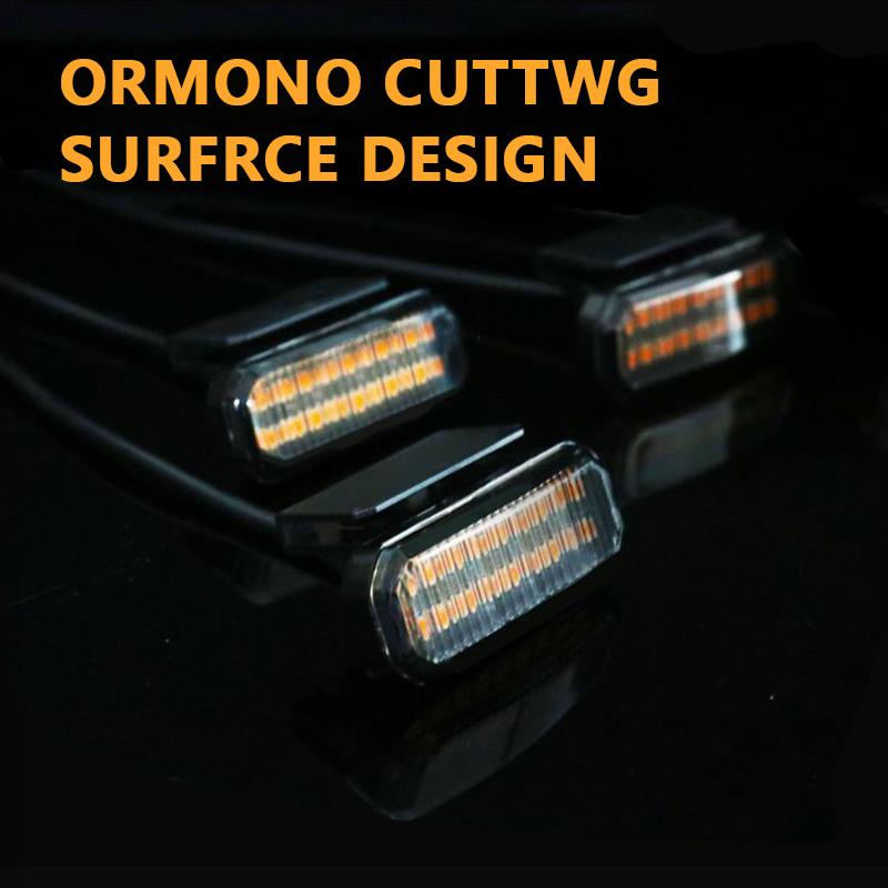 18LED Front Grille Light FOR FOTON TUNLAND V9 Car Daytime Running Light Wheel Eyebrow Lamp For Pickup Offroad 12V Led Light