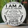 Vintage Barber Metal Poster I AM A HAIR STYLIST Wall Decor for Salon