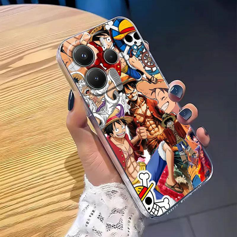 Monkey D Luffy Anime Case For Xiaomi Redmi Note 15 14 13 12 11 Pro Plus One Pieces Cover For Redmi 15C 15 14C 13C 12C Phone Case
