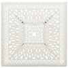 VidaXL Table de jardin Blanc 90x90x73 cm Aluminium coulé 315590