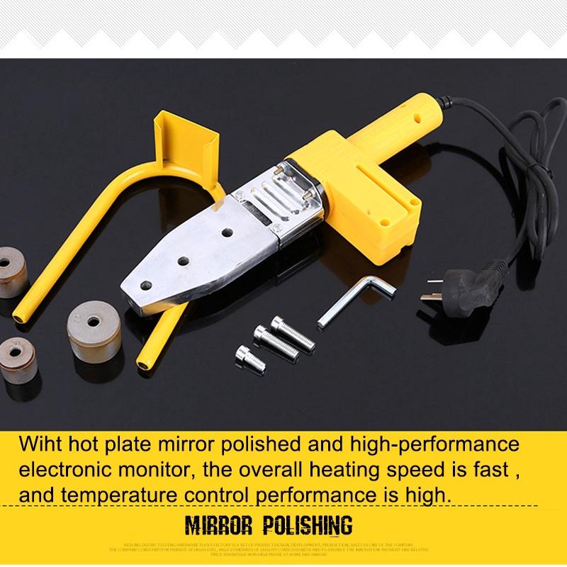 750-900W Tube Welding Machine PPR PE PP Pipe Welding Constant Temperature For Plastic Pipes With 20-63mm Welding Heads