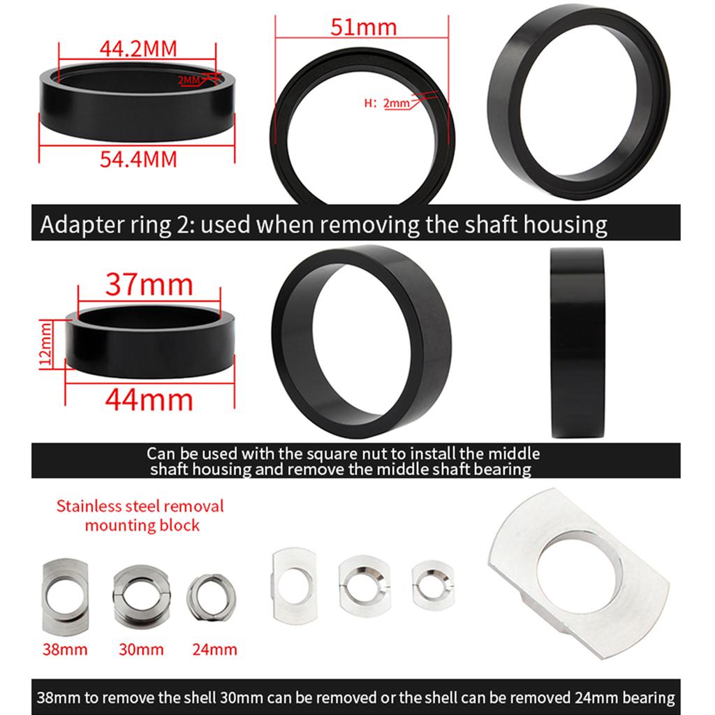 Fahrrad Innenlager Einbau- und Ausbauwerkzeugsatz Press Fit Typ Innenlagerabzieher für BB86 BB30 BB91 BB92 PF30