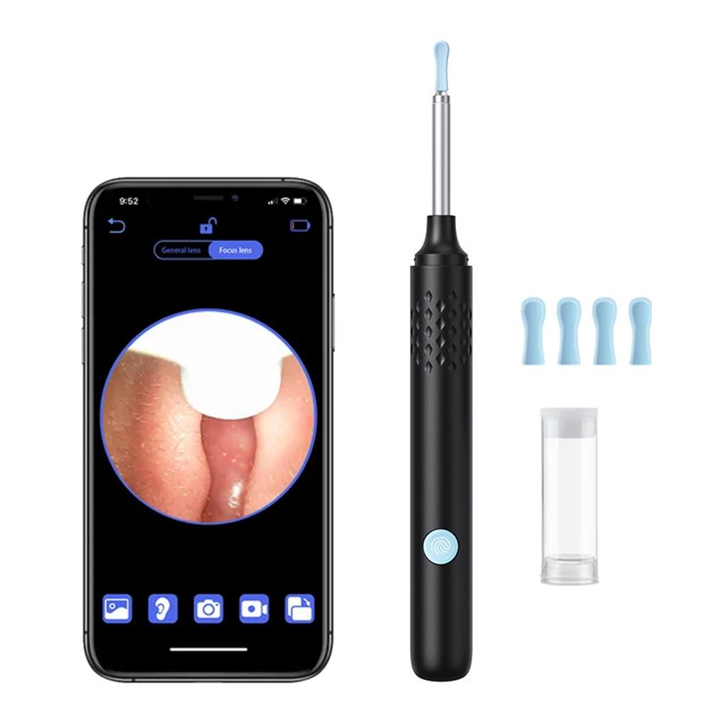 Smart Visual Earpick Ear Wax Removal Tool 800W Pixel Camera HD Endoscope Ear Clearn Led Light Wireless Otoscop Ear Pick