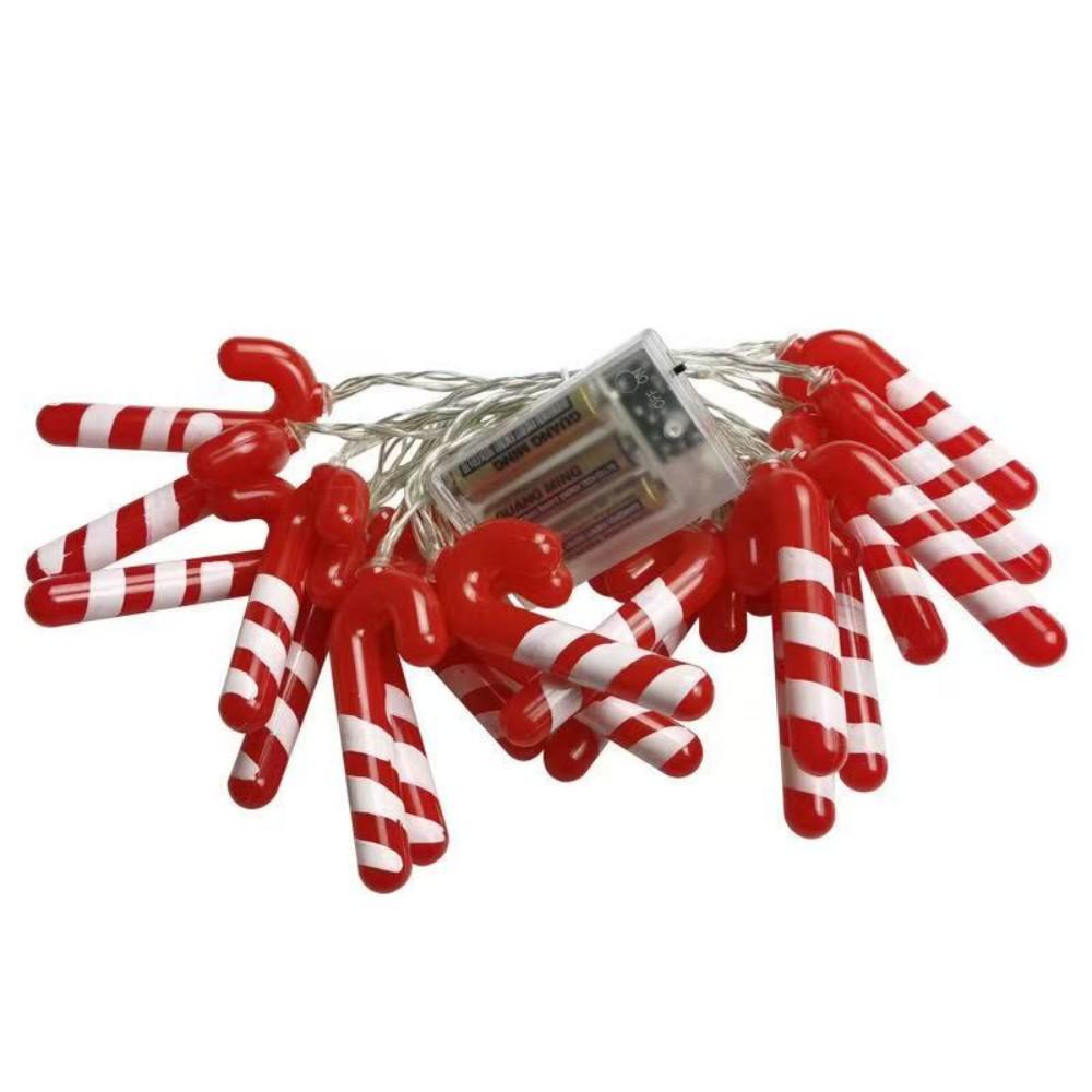 Cross-Border Christmas Candy Cane LED String Lights - Festive Party Decorations & Atmosphere Ornaments