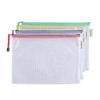 Transparent PVC A4 File Bag: Waterproof Mesh Zipper for Student Exam Supplies