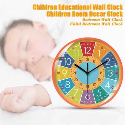 Wall Clock Scientific Design Easy To Read Silent Non-Ticking Battery Operated Colorful