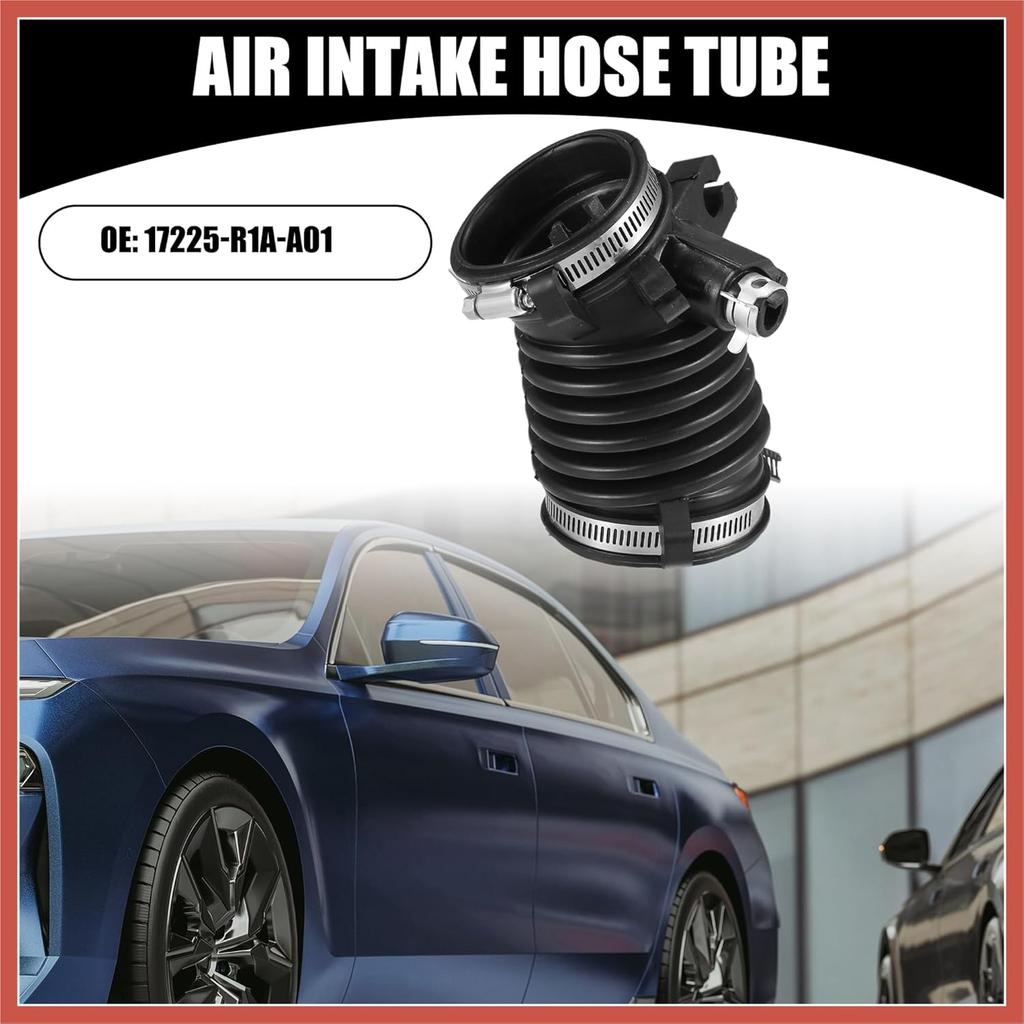 ACROPIX Air Cleaner Intake Hose Tube with Clamps 17225-R1A-A01 - Car Engine Filter Air Intake Duct Hose Tube - for Honda Civic 1.8L 2012-2015 Rubber