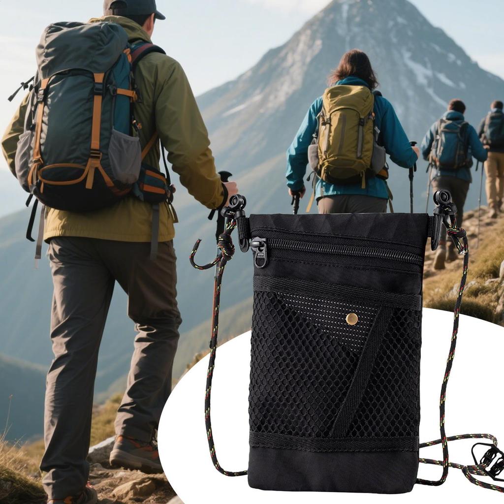 Portable Cell Phone Purse Waterproof Camping Shoulder Pack for Sports Gym Cycling Work Stadium Events School Running