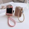 Luxury Shockproof Mobile Phone Cases with Lanyard for Z Flip7 Phone Compatible Folding Screen Protective Cover