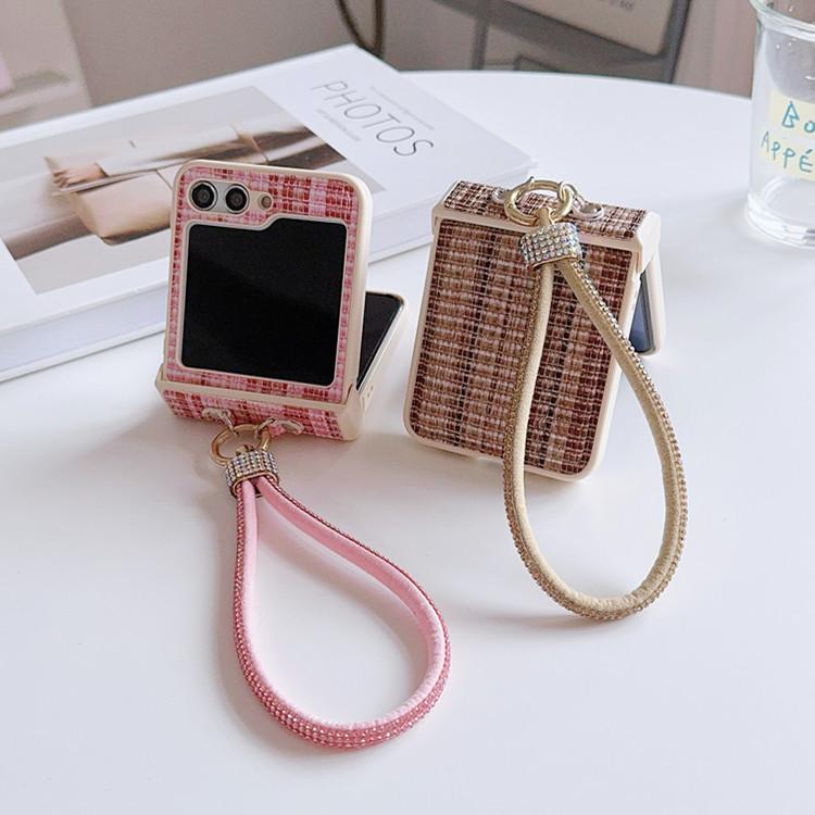 Luxury Shockproof Mobile Phone Cases with Lanyard for Z Flip7 Phone Compatible Folding Screen Protective Cover