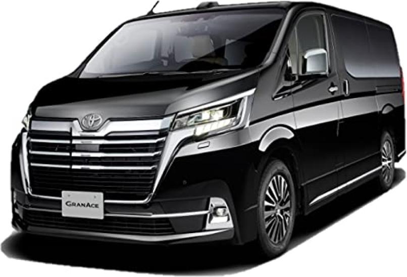 IDT Aero Fin Door Mirror Covers for Toyota GranAce GDH303W G with Mini Cloth (Plated)