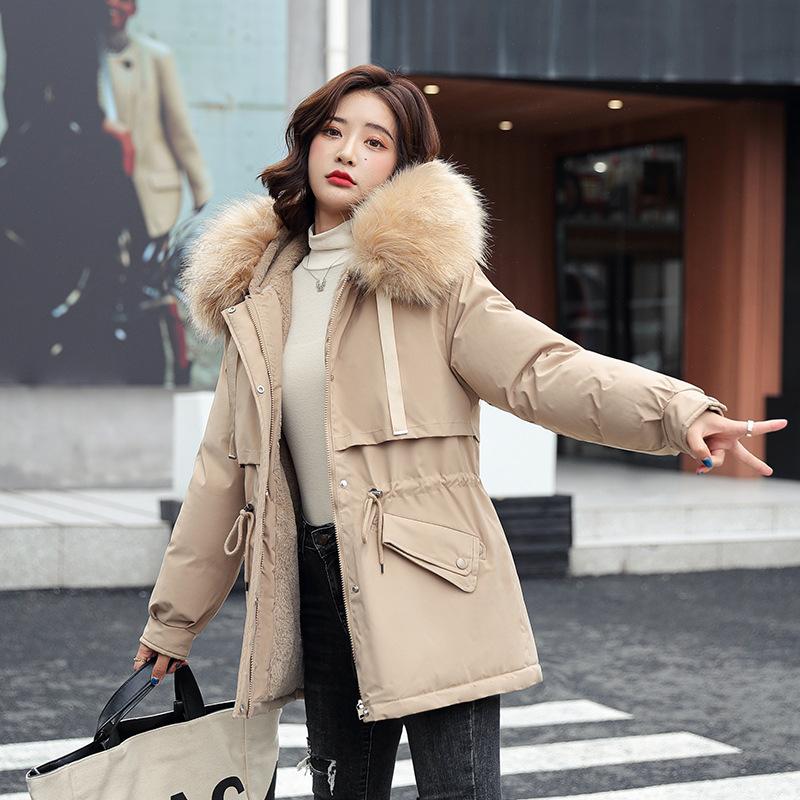 Short Winter New Korean Version Cotton-padded Jacket with Fleece and Thicker Jacket