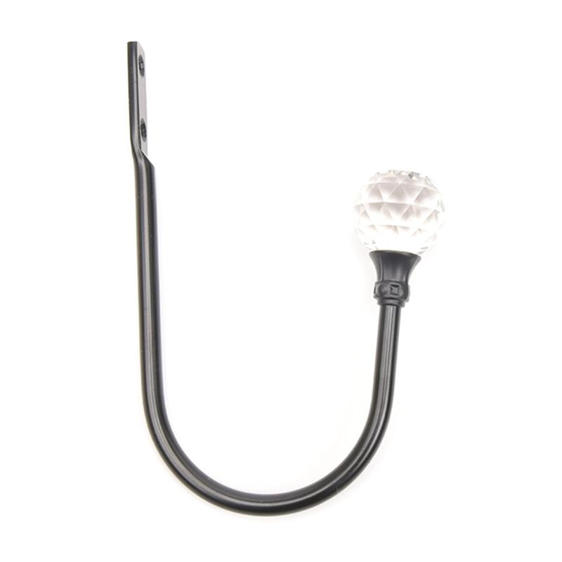 Pack of 2 Curtain Holdbacks Decorative Wall Mounted Tieback Hook for Drapery and Hanging Items Hanging Solution