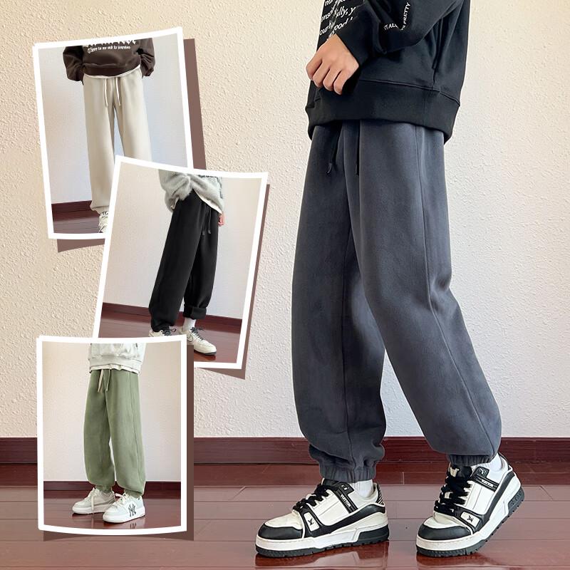 Warrior Men's Double-Sided Fleece Lined Casual Pants