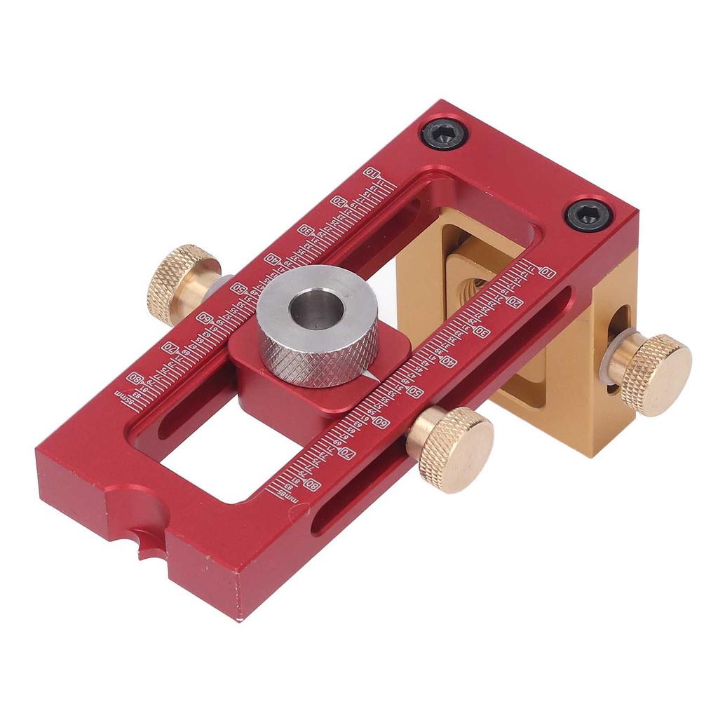 6 Buc Jig de Găurit Perforator cu Găuri Plate în Cruce Set Kit Instrument Ghid de Găurire pentru Prelucrarea Lemnului