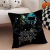 DDaft PPunk Band Cushion Cover Throw Pillow Cover Hidden Button Durable Polyester Chair Cushion