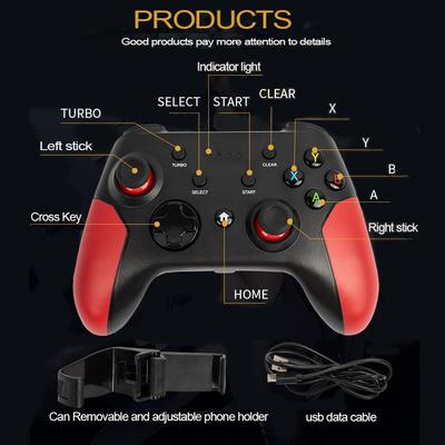 Wireless Gaming Controller 2.4G BT Dual Mode Game Controller with Ergonomic Design, High Precision