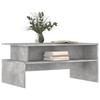 VidaXL Table basse gris béton 90x55x42,5 cm bois d'ingénierie 834281