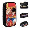 Custom Kawaii One P-Pieces Luffy Manga Pencil Case for Boy Girl Large Capacity Comics Pencil Pouch School Accessories