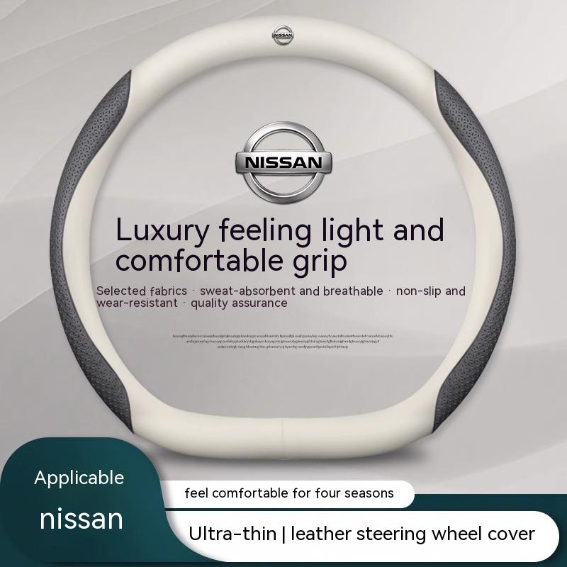 CDZIEW1 Auto Leder Carbonfaser Lenkradbezug Für Nissan X-Trail Qashqai Sentra Serena Tiida Teana Juke Leaf Micra Almera note
