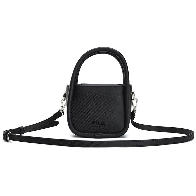 New FILA Polyurethane Crossbody Handbags Small Size Women's Jet Black F13W319165F-BK