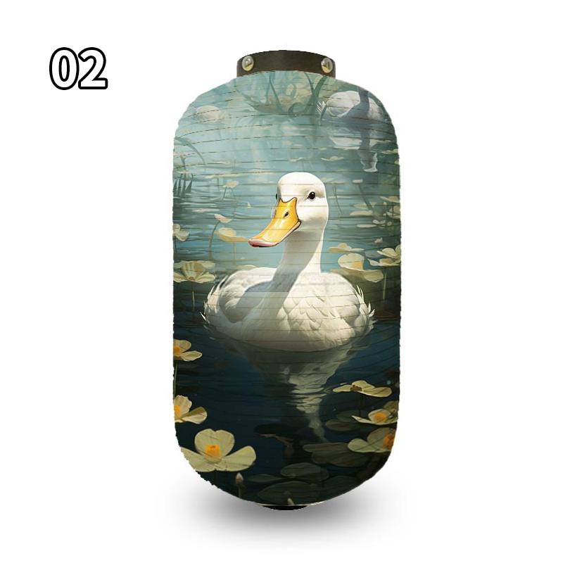 Antique Cartoon Duck Japanese Traditional Cloth Lanterns Restaurant Izakaya Cuisine Decor Advertising Sign Party Decor Lantern