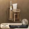 Electric toothbrush holder Tooth cup holder wall hanging perforation-free bathroom wash cup mouthwash cup jar shelf storage