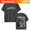 Custom Shirt Limited Rock Band Gorillaz Print Tshirt Unisex Unisex Hip Hop Gothic Oversized Streetwear Unisexs Casual Vintage Short S
