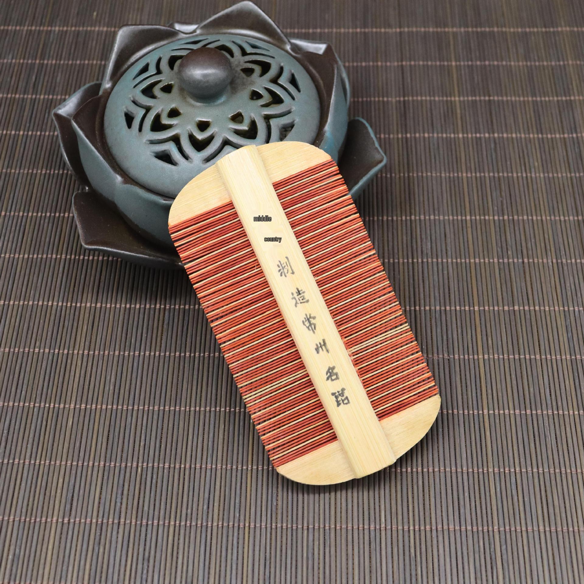 

Расческа ручной работы из натурального бамбука для удаления вшей и перхоти