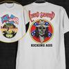 1991 Lynyrd Skynyrd Tour Kicking Skull White Rare Tee Shirt
