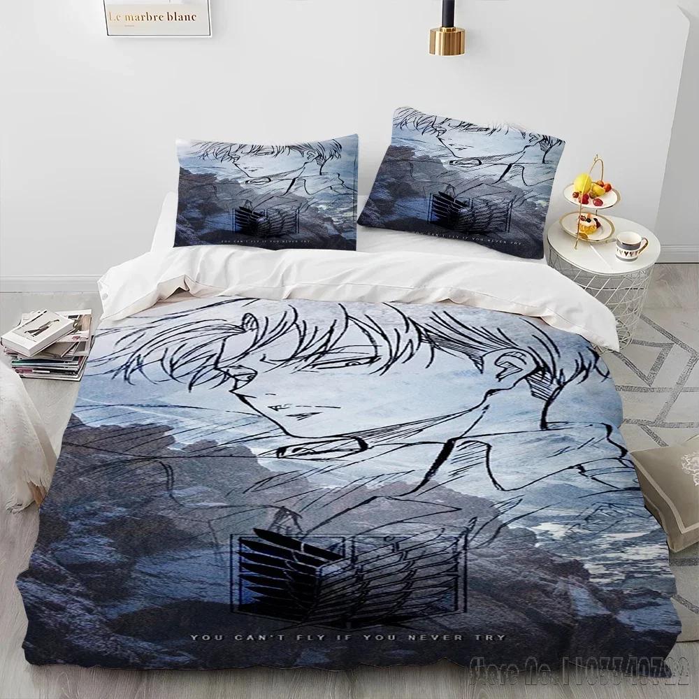 

Japanese Anime Attack on Titan Duvet Cover Set HD Comforter Cover for Kids Bedding Sets Bedclothes Bedroom Decor Baby 120x150cm
