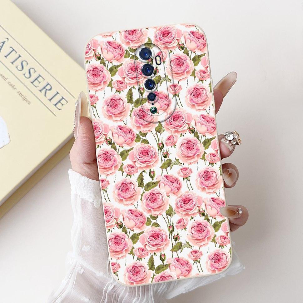 For Oppo Reno 2 2F Case Cute Rabbit Painted Cover Soft Silicone TPU Phone Cases For Oppo Reno2 F Reno 2F Back Cover Funda