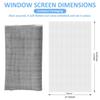 Window Screen Net DIY Ease Cutting Glass Fiber Mesh Good Ventilation Door Screen Durable Washable Removable Screen for Home