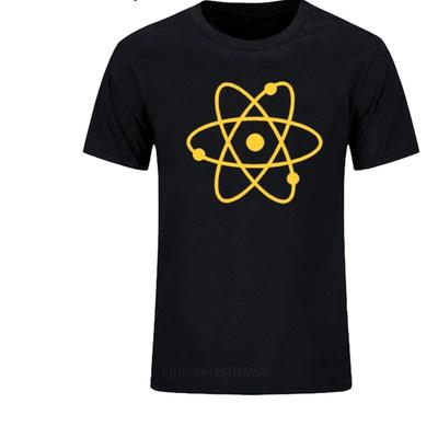 Cool Science Atom Casual T Shirt Unisexs Short Sleeve Round Neck Loose Fit Cotton TShirt Harajuku Tshirt Unisex Clothing Tee
