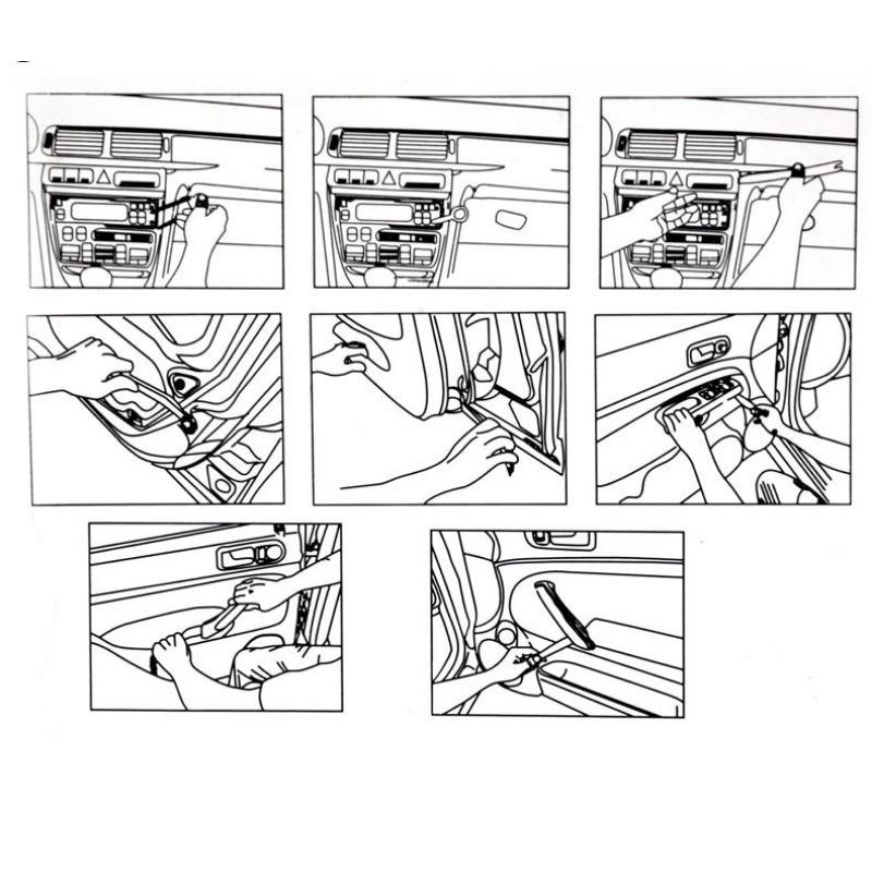 Plastic Wedges Car, Car Trim Wedges Set, Door Decoration Removal Tool, Used for Repair Tools for Car Interior and Door Decoration