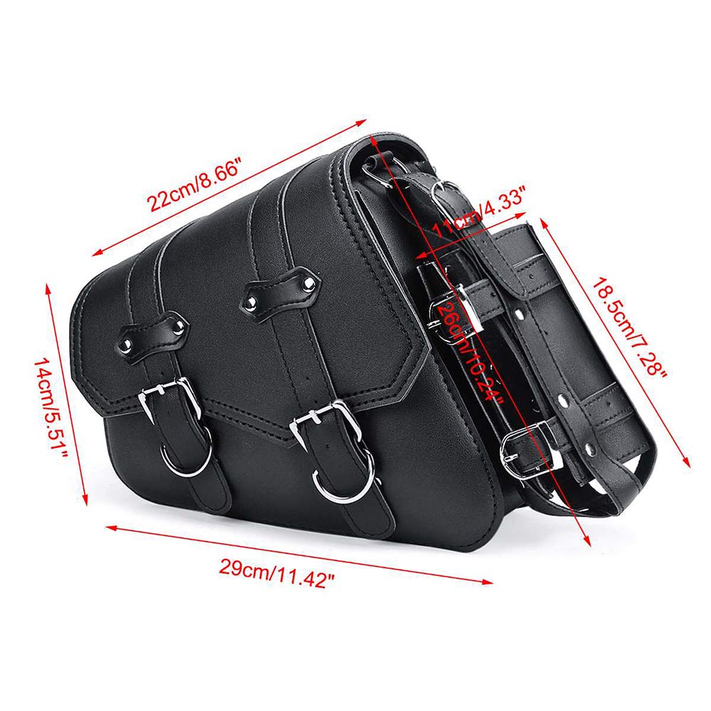 ZSADZS Geantă Laterală Geantă de Scule Universală pentru Motociclete Capacitate Mare Suport Scule Suport Articole Mici Geantă Șa Impermeabilă (Partea dreapta)