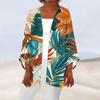 Women's Casual Fashion Printed Lightweight Mid-length Jacket Cardigan