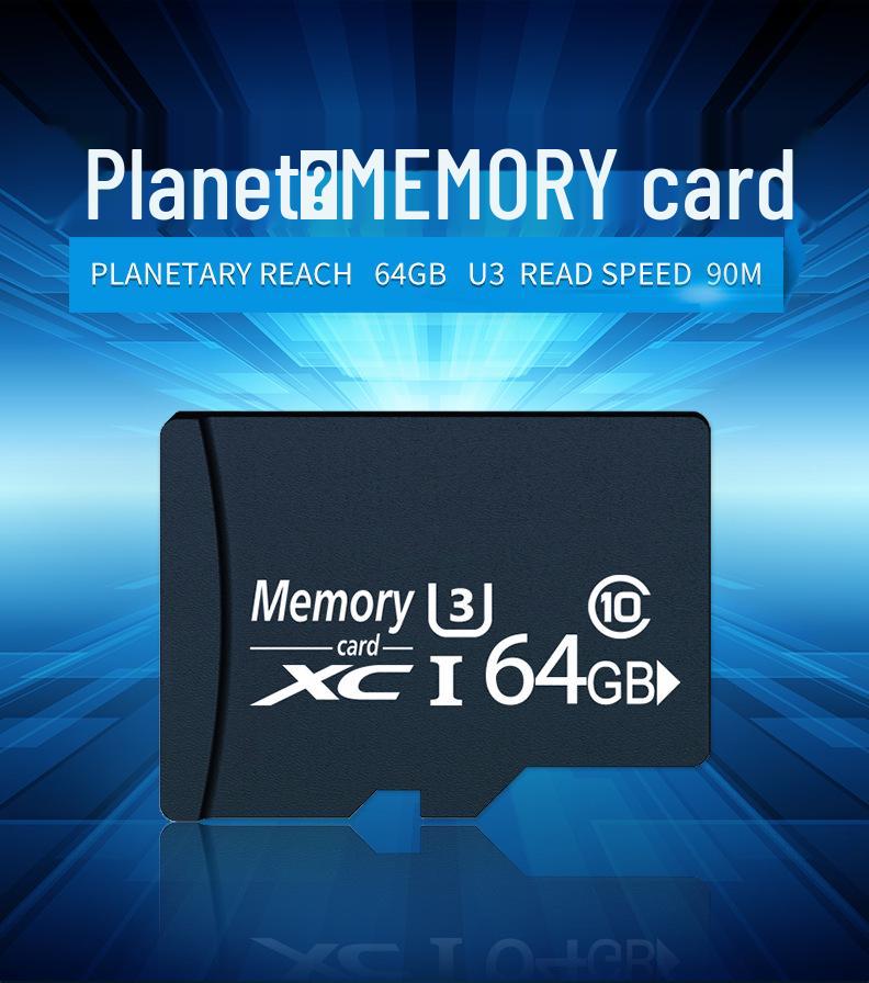 Multi-Capacity Memory Card: 256GB, 128GB TF, 16GB Surveillance, 64GB Gaming, 32GB Dedicated