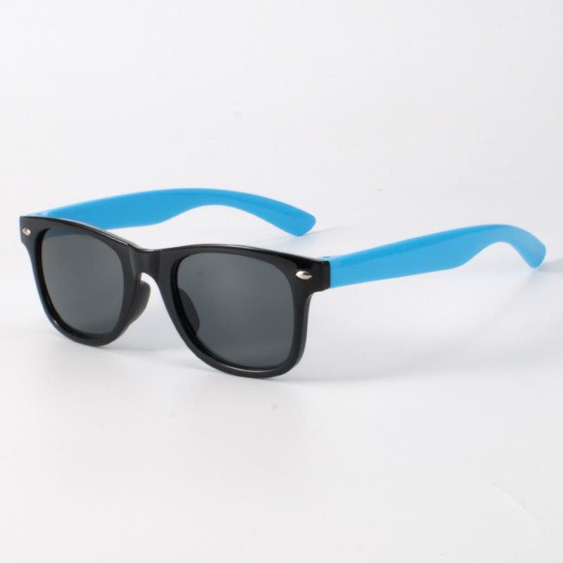 Customizable Colorblock Kids' Sunglasses: Fashionable, Anti-Radiation, Windproof, Sandproof, UV Protection.