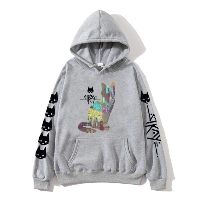 Stray Game StrayCat Men's Hoodie Autumn Winter Sweatshirt Men Womnen Fashion Brand Design Oversize Pullover Men Fleece Hoodies