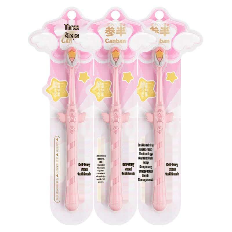 Fairy Wand Soft Bristle Toothbrush (3-Pack)