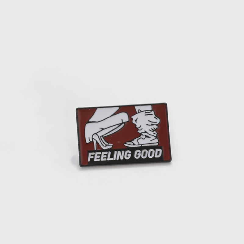 Goofy Style Creative Alloy Brooch – European/American Punk Fashion Pin