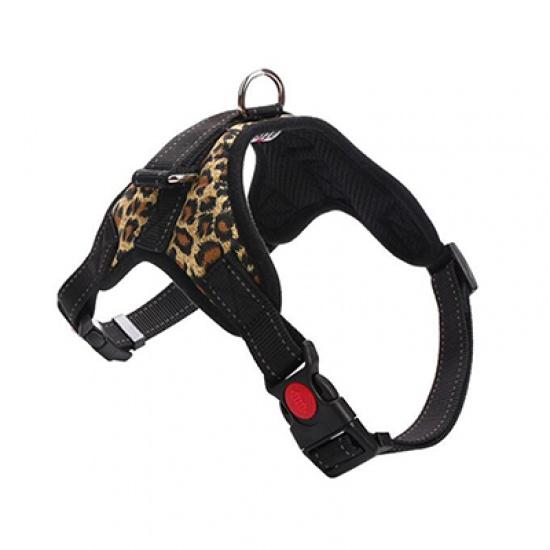 

Регулируемый ошейник для собак, прочный жилет для домашних животных, шлейки для собак среднего размера, шлейки для хаски, прогулки на открытом воздухе, бегущие собаки S цветной печати леопарда