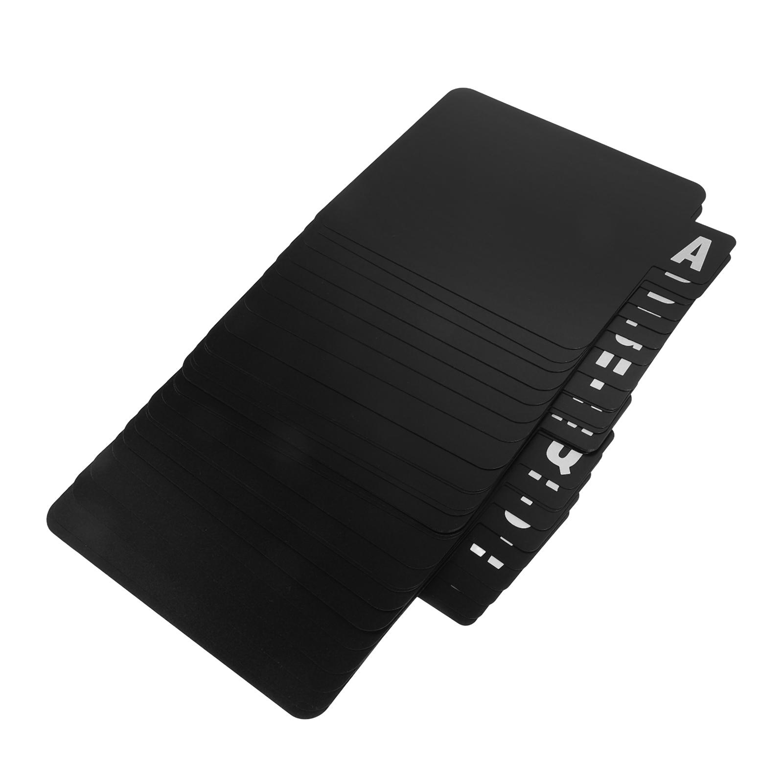 Vinyl Record Divider Alphabetical File Dividers Anodized Aluminum Blanks The Album Organizer Black Mother nero