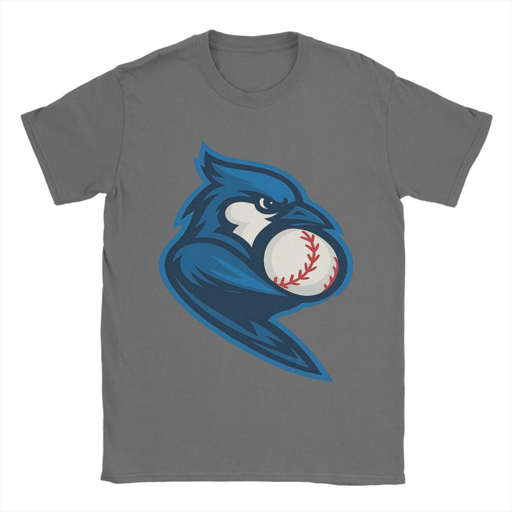 A BlueJaysBird Holding a Baseball TShirt for Unisex Fashion Pure Cotton Tees Crew Neck Short Sleeve T Shirt Printed Clothing