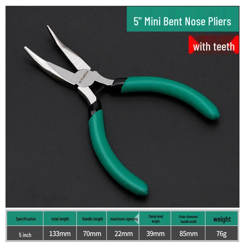 

Беззубці 45° Зігнутий Ніс - Ручна Робота Гострі Кусачки для Дроту DIY Інструмент