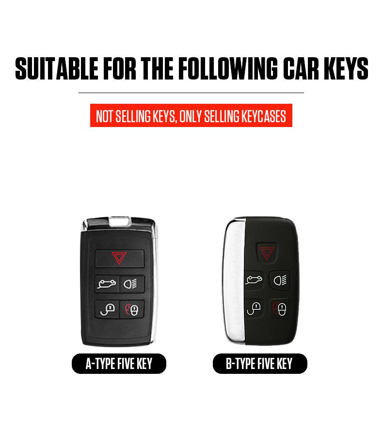 Interior Mouldings Car Remote Key Case Cover Shell for Land Rover Range Rover Sport Evoque Freelander Velar Discovery 4 Jaguar X