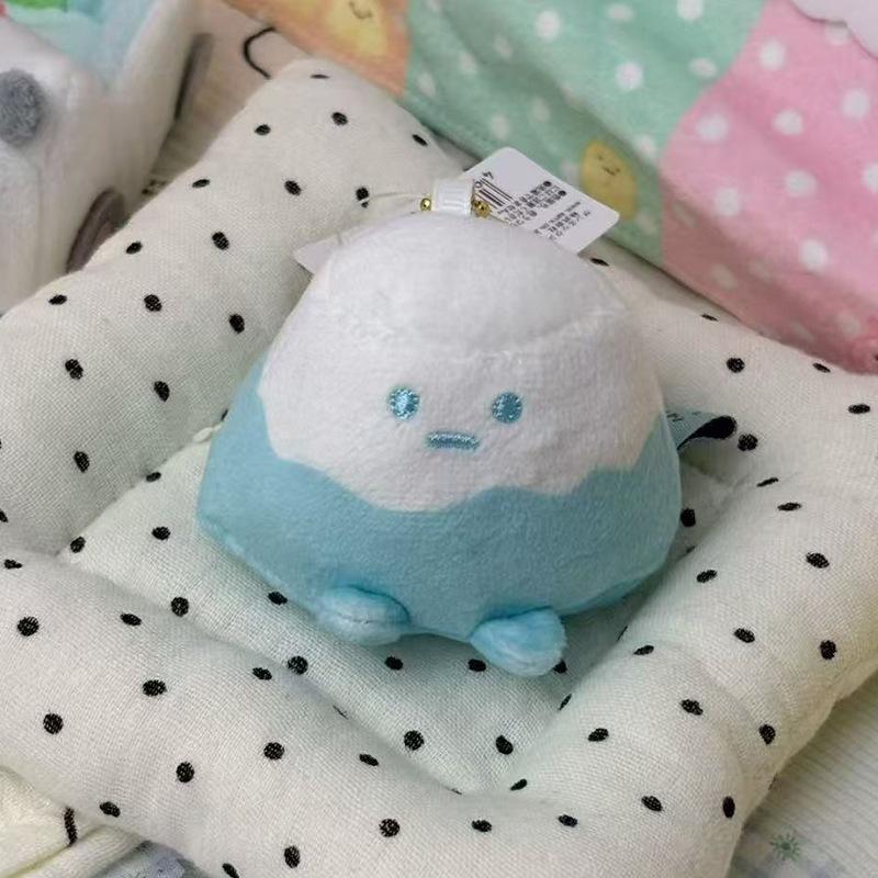 Cute Fried Shrimp Plush Toy Keychain Mini Cartoon Doll Backpack Pendant Bag Charm Decor