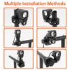 Aluminum Alloy 2pcs 360 Degree Adjustable Light Bar Mount Clamp 18-32mm 0.71-1.26inch Motorcycle ATV SUV Roof Rack IP67 Waterproof