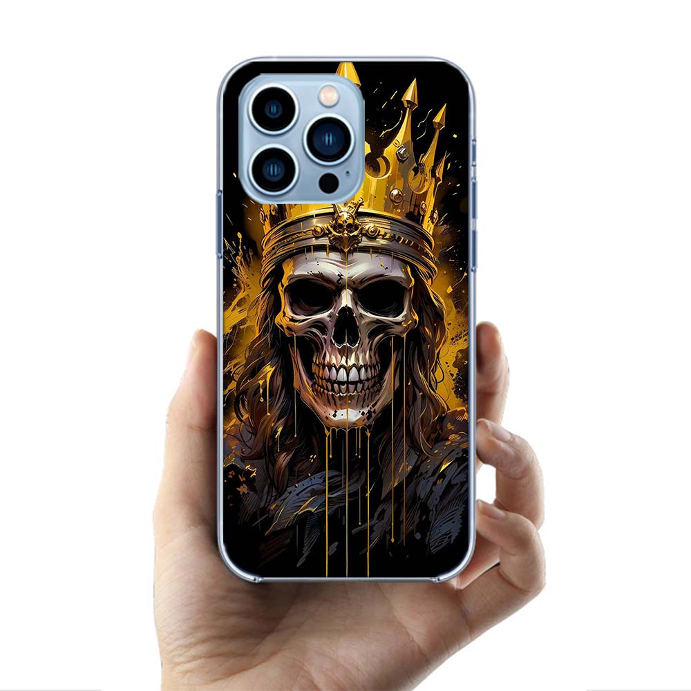 Crown Skeleton Emperor Cases Phone Case For Iphone 17E 16E 17 Air 16 Pro Max 15 Pro 14 Plus 11 13 12 Mini Cover Cases Compatible